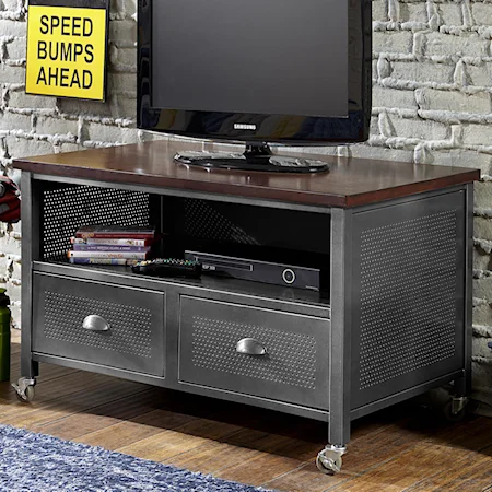 Contemporary Metal Media Chest